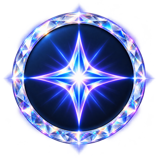 North Star badge, 500 clients (Diamond)